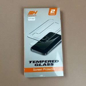 Tempered Glass Screen Protector Compatible w/iPhone 13/13 Pro - 6.1" 2 pk